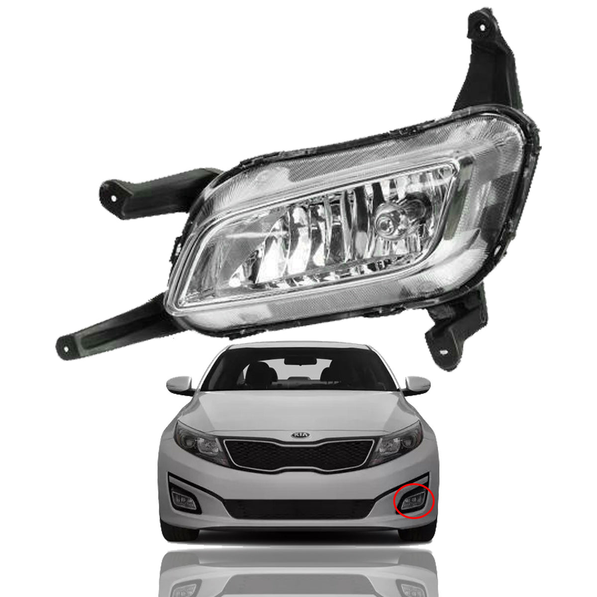 2014 2015 Kia Optima Fog Lamp Daytime Driving Light Assembly Driver Side by  AutoModed