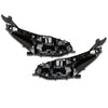 For 2021 2022 2023 Toyota Sienna LE XLE Headlight Headlamp Factory Assembly No DRL Black Left Right Driver Passenger Side LH RH Set Pair 2Pcs 8115008100 8111008100 TO2502306 TO2503306 by AutoModed