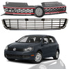 For 2010 2014 Volkswagen Golf Front Upper & Lower Grille Red Trim GTI Style 2pcs - AutoModed