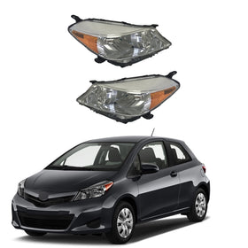 For 2012 2013 2014 Toyota Yaris L LE Hatchback Front Headlight Headlamp Assembly Replacement