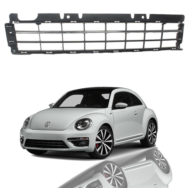 For 2012 2016 Volkswagen Beetle Front Lower Bumper Grille Assembly Chrome Trim 1pc - AutoModed