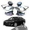 For 2013 2014 2015 Toyota Avalon Front Fog Lamps Turn Signals Chrome Bezels LH RH Pair - AutoModed