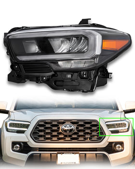 2020 2021 2022 2023 Toyota Tacoma Limited TRD Front Full LED Headlight Assembly Left Driver Side by AutoModed