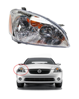 Headlight For 2002 2003 2004 Nissan Altima Right Passenger Side By AutoModed