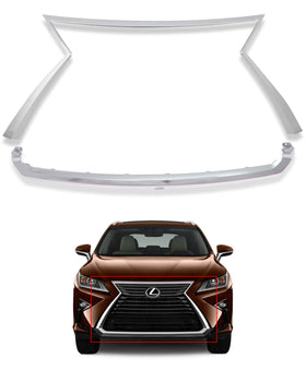 Front Grille Upper & Lower Molding For 2016 2017 2018 2019 Lexus RX350 RX450H LX1202110 LX1210114 By AutoModed