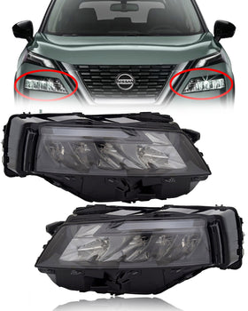 Headlight For 2021 2022 Nissan Rogue Left Right Driver Passenger By AutoModed