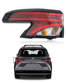 Left Tail Light For 2021 2022 Toyota Sienna LE XLE Outer TO2804160 by AutoModed