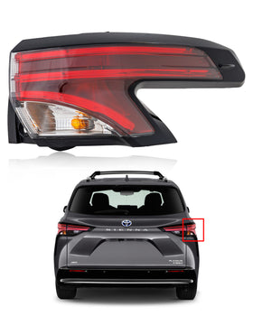Tail Light For 2021 2022 Toyota Sienna LE XLE Outer Right TO2805160 by AutoModed