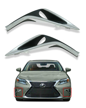 Fog Light Cover for 2016 2017 2018 Lexus ES350 ES300h Pair LH RH by AutoModed