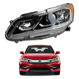 For 2016 2017 Honda Accord Sedan Headlight Headlamp Halogen Assembly Left Driver Side LH 33150T2AA81 by AutoModed