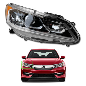 For 2016 2017 Honda Accord Sedan Headlight Headlamp Halogen Assembly Right Passenger Side RH 33100T2AA81 by AutoModed