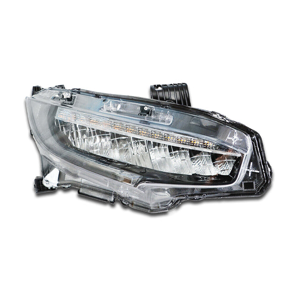 For 2016 2017 2018 2019 Honda Civic Touring Headlight Headlamp Assembly Full LED Right Passenger Side RH 33100TBAA11 by AutoModed