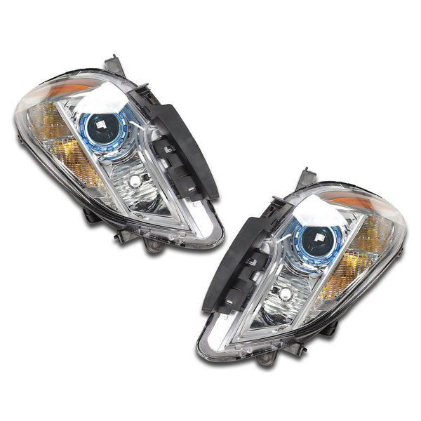 For 2013 2014 2015 2016 Buick Encore Halogen Headlight Headlamp Assembly Black Left Right Driver Passenger Side LH RH Pair Set 2Pcs GM2502379 GM2503379 by AutoModed