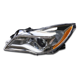 For 2014 2015 2016 2017 Buick Regal Halogen LED DRL Headlight Headlamp Chrome Assembly Left Driver Side LH GM2502413 by AutoModed