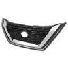 For 2021 2022 2023 Nissan Rogue SL SV Front Bumper Grille Grill Chrome Trim Assembly No Camera Hole 62310-6RA0A by AutoModed