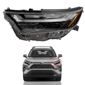 2022 2023 2024 Toyota RAV4 Prime SE Bi LED Projector Headlight Assembly Left Driver Side by AutoModed