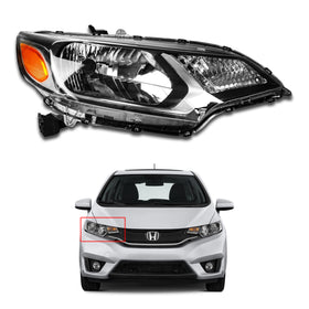 For 2015 2016 2017 Honda Fit Halogen Headlight Headlamp Assembly Right Passenger Side RH 33100T5AA01 by AutoModed