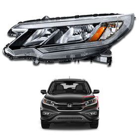 For 2015 2016 Honda CRV CR-V EX-L EX SE Headlight Headlamp Halogen w/ LED DRL Driver Left Side 33150T1WA01 by AutoModed
