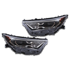 For 2019 2020 2021 2022 Toyota RAV4 Hybrid XSE Headlight Headlamp Factory Assembly Black Driver Passenger Left Right Side LH RH Pair Set 2Pcs TO2502292 TO2503292 by AutoModed