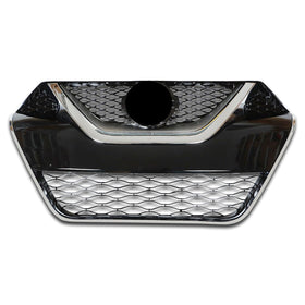 For 2016 2017 2018 Nissan Maxima Front Bumper Grille Grill Mesh Polished ABS Plastic Assembly 623104RA0A by AutoModed