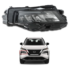 For 2021 2022 2023 Nissan Rogue Headlight Headlamp Assembly Black Right Passenger Side RH 260106RR6A By AutoModed