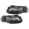 For 2021 2022 2023 Nissan Rogue Headlight Headlamp ABS Plastic Assembly Black Left Right Driver Passenger Side LH RH Pair Set 2Pcs 260606RR6A 260106RR6A By AutoModed