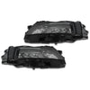 For 2021 2022 2023 Nissan Rogue Headlight Headlamp ABS Plastic Assembly Black Left Right Driver Passenger Side LH RH Pair Set 2Pcs 260606RR6A 260106RR6A By AutoModed