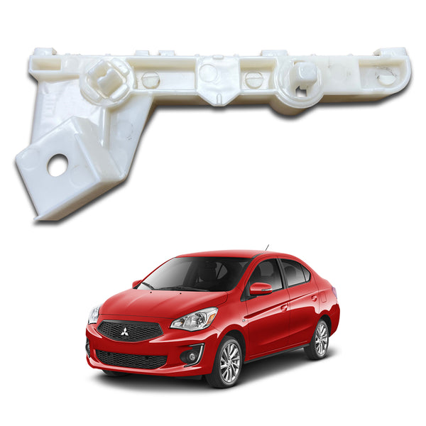 For 2017 2018 2019 2020 Mitsubishi Mirage G4 Front Side White Bumper Bracket Left Driver Side LH by AutoModed