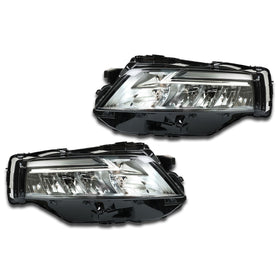 For 2021 2022 2023 Nissan Rogue Headlight Headlamp Factory Assembly Chrome Left Right Driver Passenger Side LH RH Set Pair 2Pcs 26010-6RR0A 26060-6RR0A By AutoModed