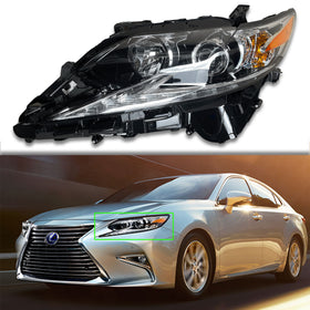 For 2016 2017 2018 2019 2020 Lexus ES350 ES300H Halogen High Beam Headlight Headlamp Factory Assembly Left Driver Side LH 8107033A60 by AutoModed