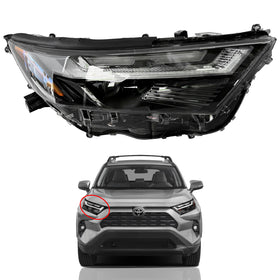 2022 2023 Toyota RAV4 Front LED Headlight HeadLamp Assembly Right Passenger Side by AutoModed