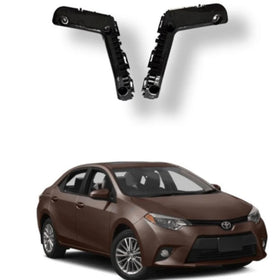 2014 2015 2016 2017 Toyota Corolla Front Bumper Brackets Mounting Retainers Left Right 2pc by AutoModed
