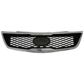 2011 2012 2013 Kia Forte Front Upper Bumper Grille with Chrome Trim by AutoModed