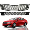 2011 2012 2013 Kia Optima SX SXL Turbo Front Upper Lower Bumper Grilles with Chrome Trim 2pc by AutoModed