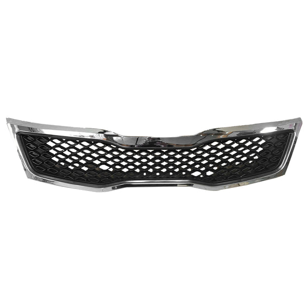 2011 2012 2013 Kia Optima LX EX Front Upper Bumper Grille with Chrome Trim by AutoModed