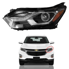2018 2019 2020 2021 Chevrolet Chevy Equinox Headlight Assembly Halogen with LED Daytime Running Lamp Driver Side by AutoModed