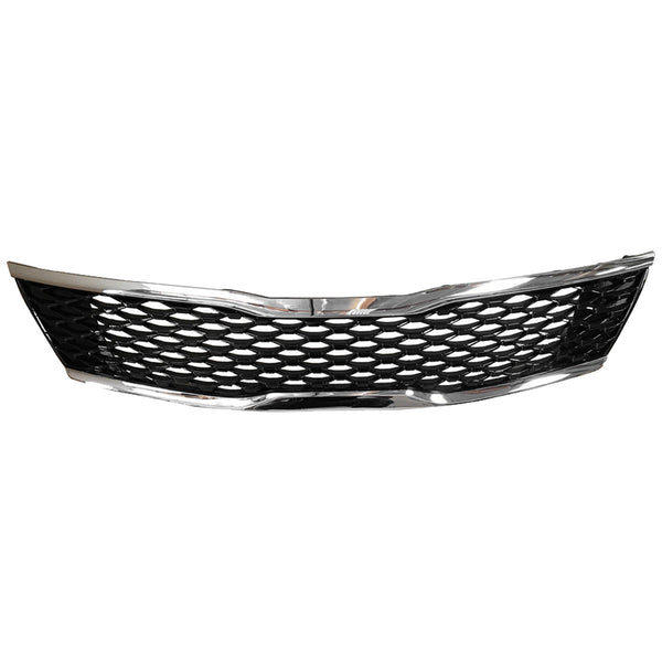2016 2017 2018 Kia Optima Front Upper Bumper Grille with Chrome Trim by AutoModed