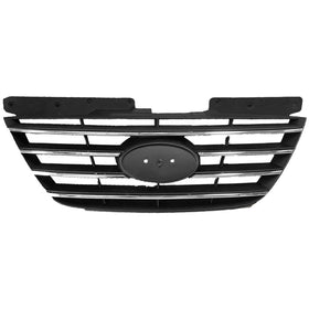 2009 2010 Hyundai Sonata Front Upper Bumper Grille with Chrome Trim by AutoModed