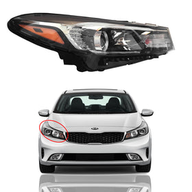 2017 2018 Kia Forte Forte5 Headlight Assembly with LED Passenger Side by AutoModed