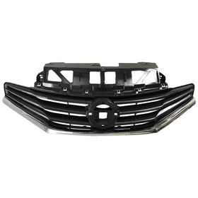 2014 2015 2016 Nissan Versa Note Front Upper Bumper Grille with Chrome Trim by AutoModed