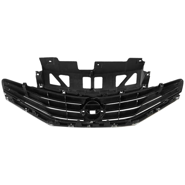 2014 2015 2016 Nissan Versa Note Front Upper Bumper Grille with Chrome Trim by AutoModed