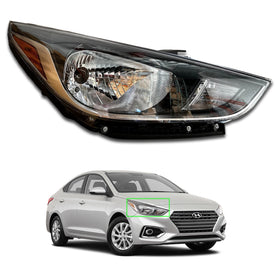 For 2018 2019 2020 2021 2022 Hyundai Accent SE SEL Limited Headlight Headlamp Assembly Halogen Passenger Right Side RH by AutoModed