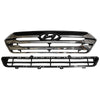 2013 2014 2015 2016 Hyundai Santa Fe Sport Front Upper Lower Bumper Grilles 2pc by AutoModed