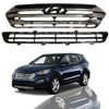 2013 2014 2015 2016 Hyundai Santa Fe Sport Front Upper Lower Bumper Grilles 2pc by AutoModed