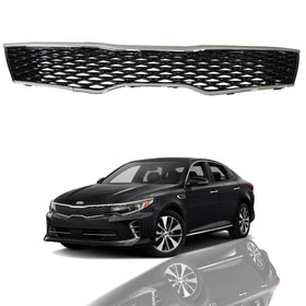 2016 2017 2018 Kia Optima SX SXL Turbo Front Upper Bumper Grille with Chrome Trim by AutoModed