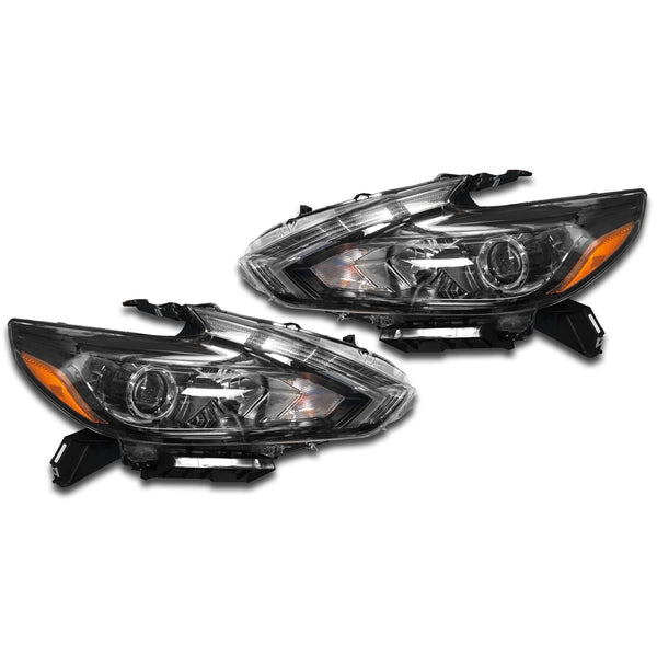 2016 2017 2018 Nissan Altima Headlight Assembly Halogen Left Right Pair by AutoModed