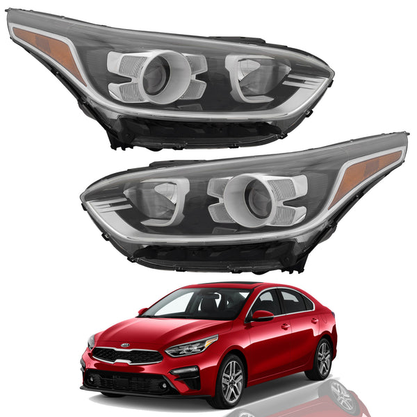 2019 2020 2021 Kia Forte Sedan Headlight Assembly Halogen with LED