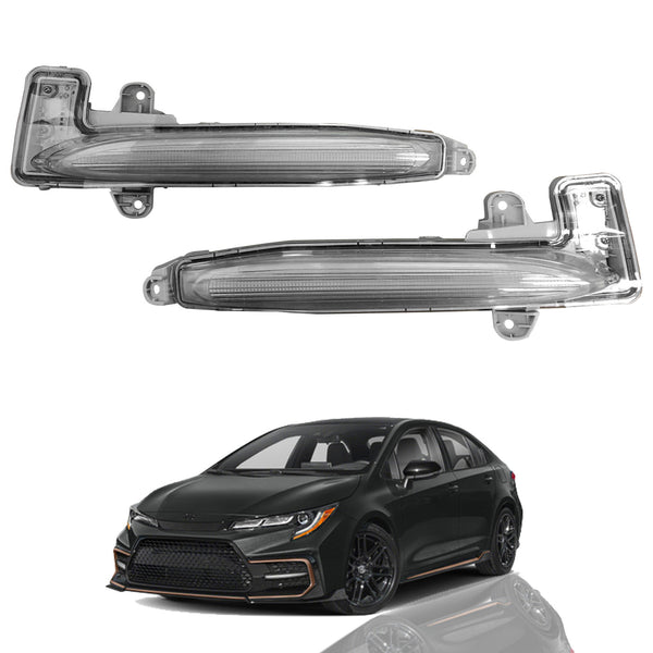 2020 2021 Toyota Corolla SE XSE LED Daytime Running Lights DRLs Fog Lights Left Right 2pc by AutoModed