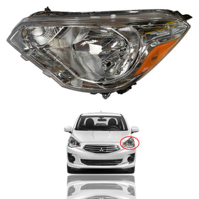 2017 2018 2019 2020 Mitsubishi Mirage G4 Headlight Assembly Driver Side by AutoModed