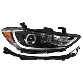 2017 2018 Hyundai Elantra Headlight Assembly Halogen with Mounting Retainer Bracket Passenger Side 2pc by AutoModed